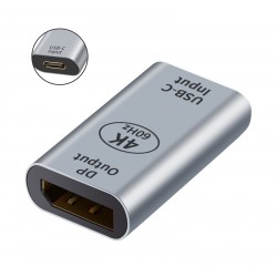 POPERTECH αντάπτορας USB-C σε DisplayPort PTH-097, 4K/60Hz, γκρι