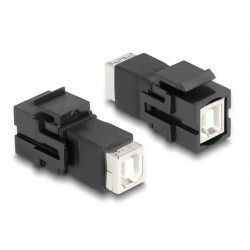 DEDOCK Keystone module USB Type-B 86600, θηλυκό σε θηλυκό, μαύρο
