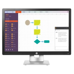 HPHused οθόνη E242 LED IPS, 24" 1920x1200, VGA/DisplayPort/HDMI, Grade B