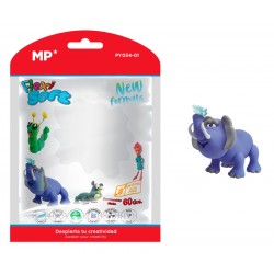 MPMπλαστελίνη PY034-01, χωρίς γλουτένη, 60γρ, λευκή