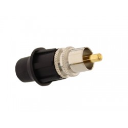 TETECOM RCA male universal connector, με καπάκι, 5τμχ