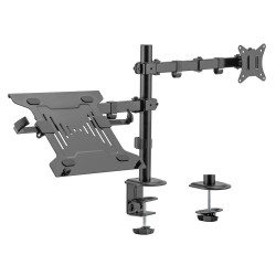 BRBTECK βάση γραφείου οθόνης LDT66-C024ML, 17-32", έως 9kg, με θέση για laptop