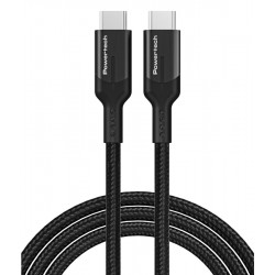 POPERTECH καλώδιο USB-C PTR-0135, PD 60W, 10Gbps, copper, 1m, μαύρο