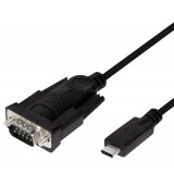 POPERTECH &kappa;&alpha;&lambda;ώ&delta;&iota;&omicron; USB-C &sigma;&epsilon; &sigma;&epsilon;&iota;&rho;&iota;&alpha;&kappa;ή RS-232 CAB-UC061, 1.8m, &mu;&alpha;ύ&rho;&omicron;