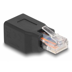 DEDOCK αντάπτορας RJ45/RJ48/RJ50 66991, 10P/10C pin out 1:1, μαύρος