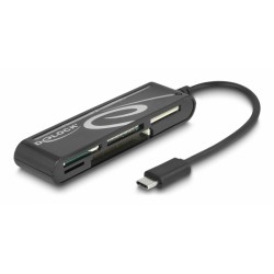 DEDOCK card reader 91739 για micro SD/SD/CF/MS/xD, USB-C, μαύρο