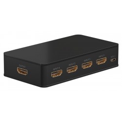 GOGBAY HDMI switch 58489 με τηλεχειριστήριο, 4 σε 1, 4K/60Hz, μαύρο