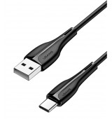 USUMS &kappa;&alpha;&lambda;ώ&delta;&iota;&omicron; USB-C &sigma;&epsilon; USB US-SJ372, 2A, 1m, &mu;&alpha;ύ&rho;&omicron;