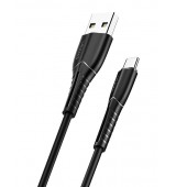 USUMS &kappa;&alpha;&lambda;ώ&delta;&iota;&omicron; USB-C &sigma;&epsilon; USB US-SJ366, 2A, 1m, &mu;&alpha;ύ&rho;&omicron;
