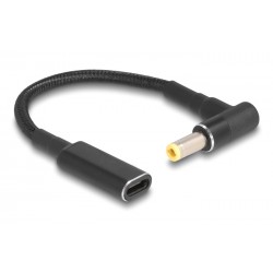 POPERTECH καλώδιο τροφοδοσίας CAB-UC068, USB-C σε 5.5x2.5mm, 15cm, μαύρο