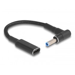 POPERTECH καλώδιο τροφοδοσίας CAB-UC075, USB-C σε HP 4.5x3.0mm, μαύρο