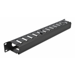 DEDOCK cable management 66550 για rack 19"/1U, μεταλλικό, μαύρο
