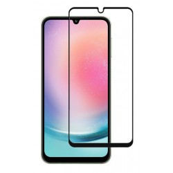 POPERTECH tempered glass 3D TGC-0636, Samsung A24, full glue, μαύρο