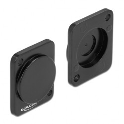 DEDOCK κάλυμμα 86791 για D-Type υποδοχές, μεταλλικό, μαύρο