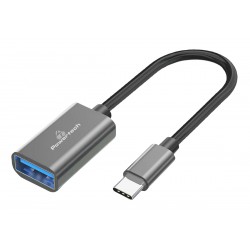 POPERTECH αντάπτορας USB-C σε USB 3.0 PTR-0146, 10 Gbps, γκρι