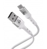 POPERTECH &kappa;&alpha;&lambda;ώ&delta;&iota;&omicron; USB-C &sigma;&epsilon; USB PTR-0162, &sigma;&iota;&lambda;&iota;&kappa;ό&nu;&eta;&sigmaf;, 60W, 480Mbps, 1m, &lambda;&epsilon;&upsilon;&kappa;ό