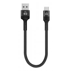 POPERTECH καλώδιο USB-C σε USB PTR-0166, 60W, 480Mbps, 25cm, μαύρο