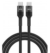POPERTECH &kappa;&alpha;&lambda;ώ&delta;&iota;&omicron; USB-C &sigma;&epsilon; USB-C PTR-0168, PD 60W, copper, 1.5m, &mu;&alpha;ύ&rho;&omicron;