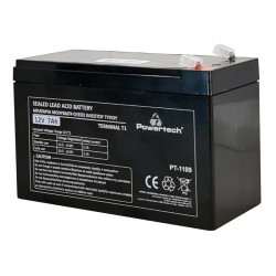 POPERTECH μπαταρία μολύβδου PT-1109, 12V 7Ah, T1