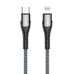 LDLIO καλώδιο Lightning σε USB-C LC111, 30W PD, 1m, γκρι