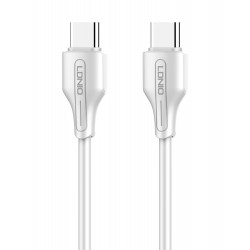LDLIO καλώδιο USB-C σε USB-C LC122C, 65W PD, 2m, λευκό