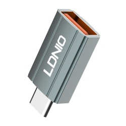 LDLIO αντάπτορας USB-C σε USB LC140, αρσενικό σε θηλυκό, γκρι