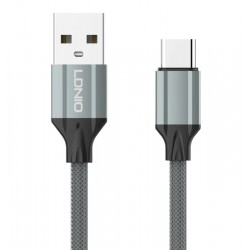 LDLIO καλώδιο USB-C σε USB LS441, 2.4A, 1m, γκρι
