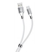 POWERTECH Καλώδιο USB σε USB Type-C easy PTR-0084, copper, 1m, λευκό