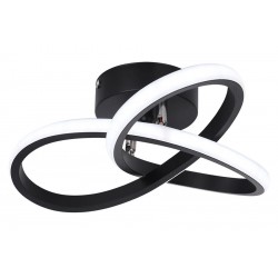 POPERTECH LED φωτιστικό οροφής HLL-0113, 18W, 4000K, 26x26x12cm, μαύρο