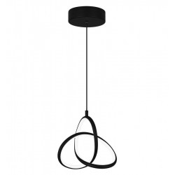 POPERTECH LED φωτιστικό οροφής HLL-0123, 15W, 4000K, Φ22cm x 1m, μαύρο