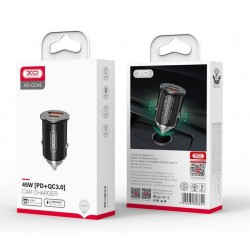 XOXCC43 ΦΟΡΤΙΣΤΗΣ ΑΥΤΟΚΙΝΗΤΟΥ PD+QC3.0 45W, 2 ΘΥΡΕΣ, ΜΑΥΡΟ