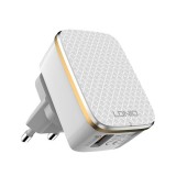 LDLIO A1204Q &Phi;&Omicron;&Rho;&Tau;&Iota;&Sigma;&Tau;&Eta;&Sigma; QC3.0 1 PORT + 1M LIGHTNING CABLE