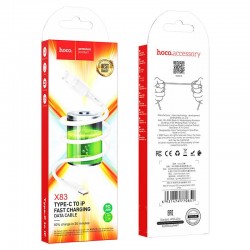 HOHO X83 NANO ΚΑΛΩΔΙΟ ΦΟΡΤΙΣΗΣ iP PVC 20W , PD TYPE C ΣΕ LIGHTNING, ΛΕΥΚΟ