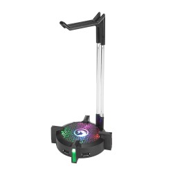 MAMVO HZ-04 ΒΑΣΗ ΣΤΗΡΙΞΗΣ ΑΚΟΥΣΤΙΚΩΝ ΜΕ RGB ΚΑΙ USB HUB