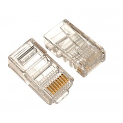 POPERTECH βύσμα RJ45 Cat 5e CAB-N087, 8p8cs , no metal, 50τμχ