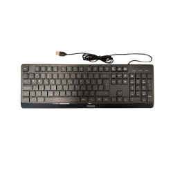 PHPLIPS SPK6238 ΕΝΣΥΡΜΑΤΟ ΠΛΗΚΤΡΟΛΟΓΙΟ, ΜΑΥΡΟ, GR