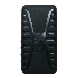 POPERTECH universal θήκη κινητού με ring PT-530, έως 7.5 x 14.5cm, μαύρη