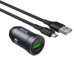 HOHO Z62 ΦΟΡΤΙΣΤΗΣ ΑΥΤΟΚΙΝΗΤΟΥ, ΜΕ MICRO USB ΚΑΛΩΔΙΟ, ΓΚΡΙ