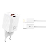 XOXL149 &Phi;&Omicron;&Rho;&Tau;&Iota;&Sigma;&Tau;&Eta;&Sigma; PD30W 1 &Theta;&Upsilon;&Rho;&Alpha; USB-A, 1 &Theta;&Upsilon;&Rho;&Alpha; TYPE-C &Mu;&Epsilon; &Kappa;&Alpha;&Lambda;&Omega;&Delta;&Iota;&Omicron; LIGHTNING, &Lambda;&Epsilon;&Upsilon;&Kappa;&Omicron;&Sigma;