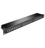GOGBAY patch panel 93048 19"/1U, 24x ports, CAT 6 STP, &mu;&alpha;ύ&rho;o
