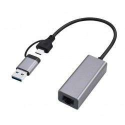 GEGBIRD ΚΑΡΤΑ ΔΙΚΤΥΟΥ USB+TYPE C 3.1 RJ-45 GIGABIT
