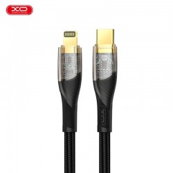XOXNB-Q223A ΚΑΛΩΔΙΟ ΦΟΡΤΙΣΗΣ TRANSPARENT GOLD PLATED SERIES PD ΣΕ LIGHTNING, 27W