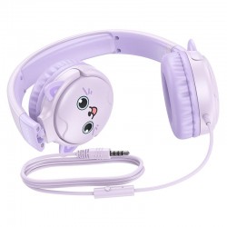 HOHO W61 VOICE WIRED HEADPHONES, DREAM PURPLE