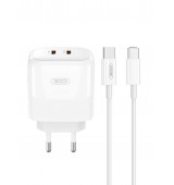 XOXL140 GaN NITRIDE &Phi;&Omicron;&Rho;&Tau;&Iota;&Sigma;&Tau;&Eta;&Sigma; 35W USB-C , 2 &Theta;&Upsilon;&Rho;&Epsilon;&Sigma;, &Mu;&Epsilon; &Kappa;&Alpha;&Lambda;&Omega;&Delta;&Iota;&Omicron; TYPE-C, &Lambda;&Epsilon;&Upsilon;&Kappa;&Omicron;&Sigma;