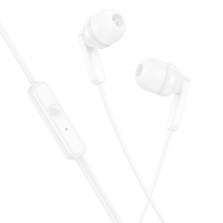 HOHO M121 ΑΚΟΥΣΤΙΚΑ 3.5MM JACK BRIGHT UNIVERSAL ΜΕ ΜΙΚΡΟΦΩΝΟ , ΛΕΥΚΑ