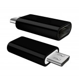 POWERTECH &alpha;&nu;&tau;ά&pi;&tau;&omicron;&rho;&alpha;&sigmaf; Micro USB &sigma;&epsilon; USB-C &theta;&eta;&lambda;&upsilon;&kappa;ό CAB-UC020, OTG, &mu;&alpha;ύ&rho;&omicron;&sigmaf;