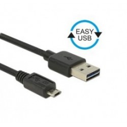 POWERTECH Καλώδιο USB 2.0 (Μ )σε USB Micro (Μ), Dual Easy USB, 2m