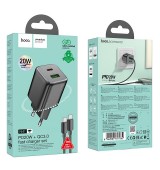 HOHO N41 ALMIGHTY &Phi;&Omicron;&Rho;&Tau;&Iota;&Sigma;&Tau;&Eta;&Sigma; PD20W + QC3.0 &Mu;&Epsilon; &Kappa;&Alpha;&Lambda;&Omega;&Delta;&Iota;&Omicron; PD &Sigma;&Epsilon; TYPE-C, 2 &Theta;&Upsilon;&Rho;&Epsilon;&Sigma; , &Mu;&Alpha;&Upsilon;&Rho;&Omicron;&Sigma;