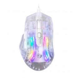 MAMVO M413 ΔΙΑΦΑΝΟ GAMING ΠΟΝΤΙΚΙ, 7200DPI, RGB, ΑΘΟΡΥΒΟΙ ΔΙΑΚΟΠΤΕΣ