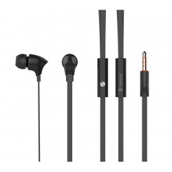 CECEBRAT earphones με μικρόφωνο G3, 3.5mm σύνδεση, Φ10mm, 1.2m, μαύρα